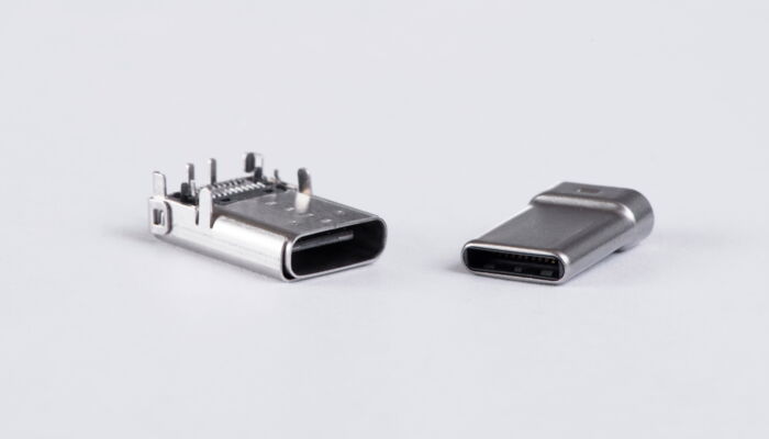 modern plug contacts such as USB-C plugs
