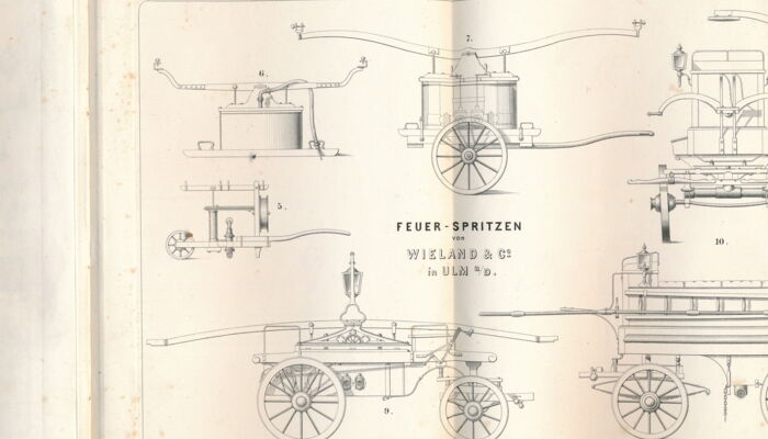 Auszug Katalog Feuerspritze 1880