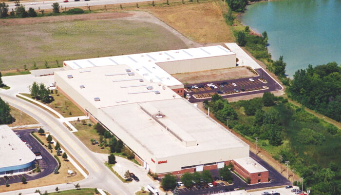 Aerial view production area Wheeling USA