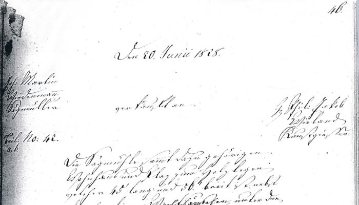 Kaufvertrag 1828