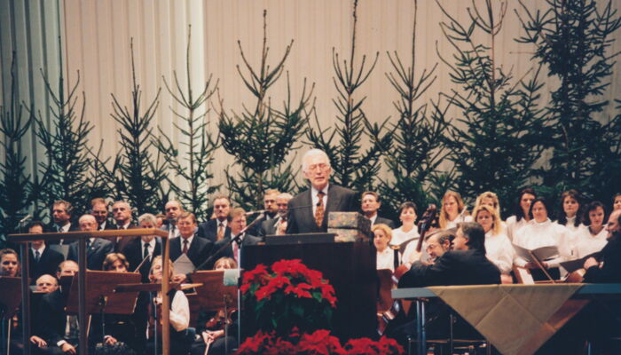 Rede von Dr. Wolfgang Eychmüller an Vöhringer Weihnachtsfeier 1988