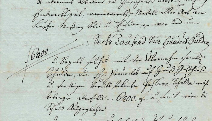 Auszug Kaufvertrag Glockengießerei 1822