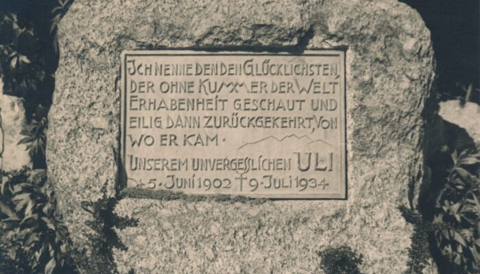Uli Wieland Memorial stone at Lake Constance
