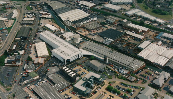 Aerial view Wieland factory Birmingham