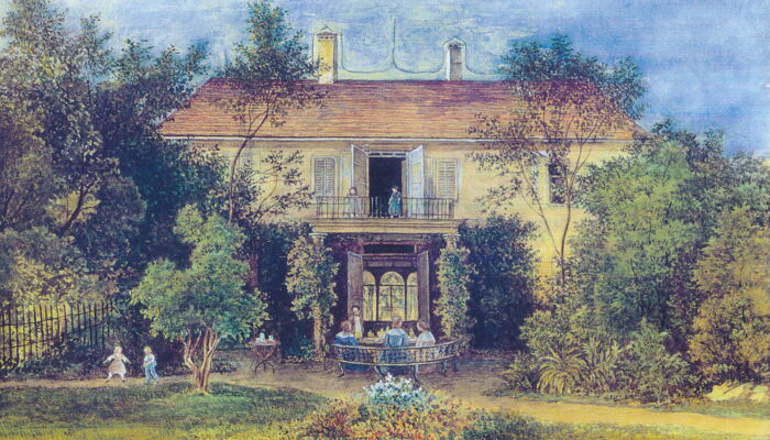 Gemälde Landhaus