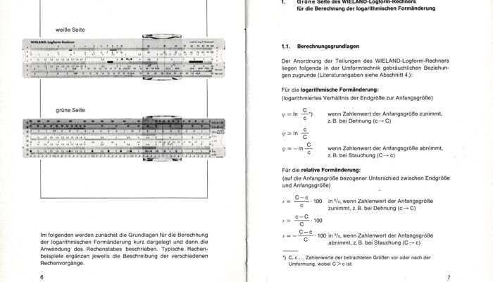 Extract Wieland logform calculator