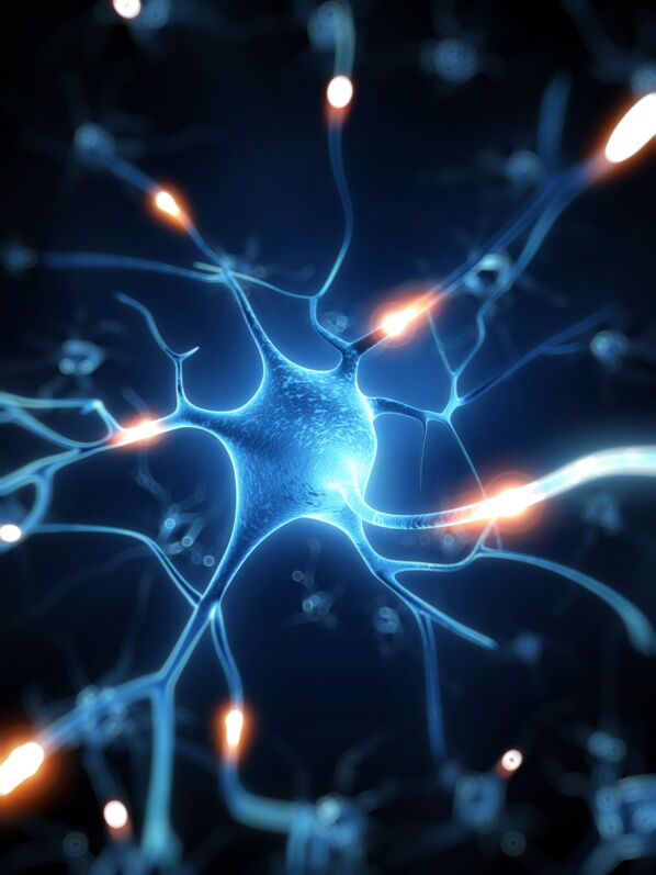 Illustration artificial nerve cell